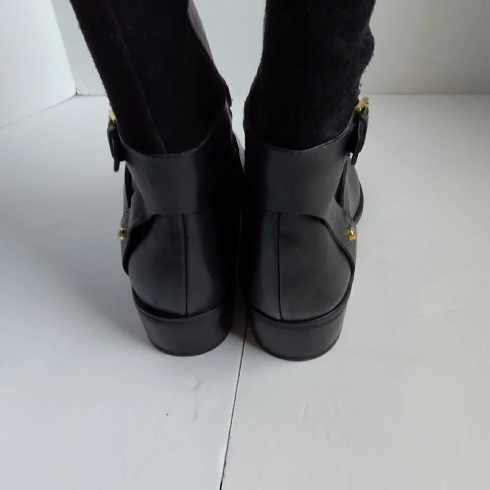 Lauren Ralph Lauren Leather/Suede Riding Boot